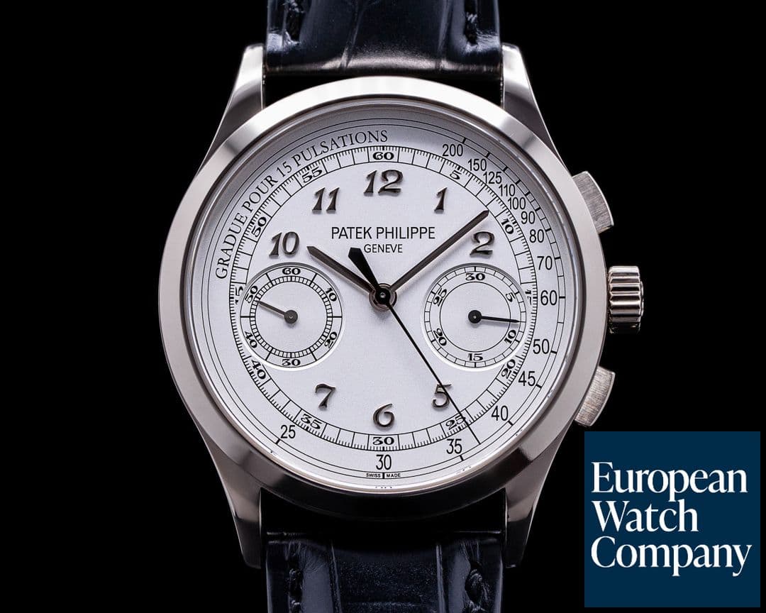 Image of Patek Philippe Chronograph 5170G 18K White Gold / Silver Pulsation 