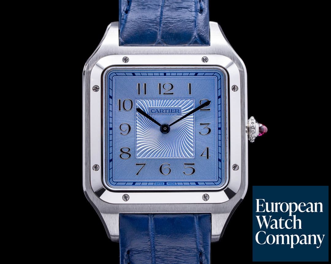Image of Cartier Santos-Dumont "Precious Set" Limited Platinum / Matching Cuff Links 