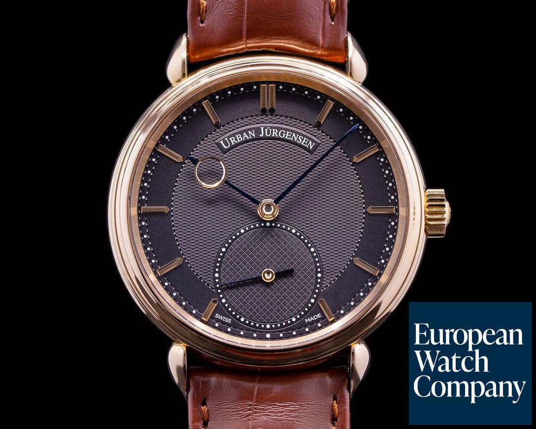 Image of Urban Jurgensen 1140L Rose Gold Brown Dial RARE