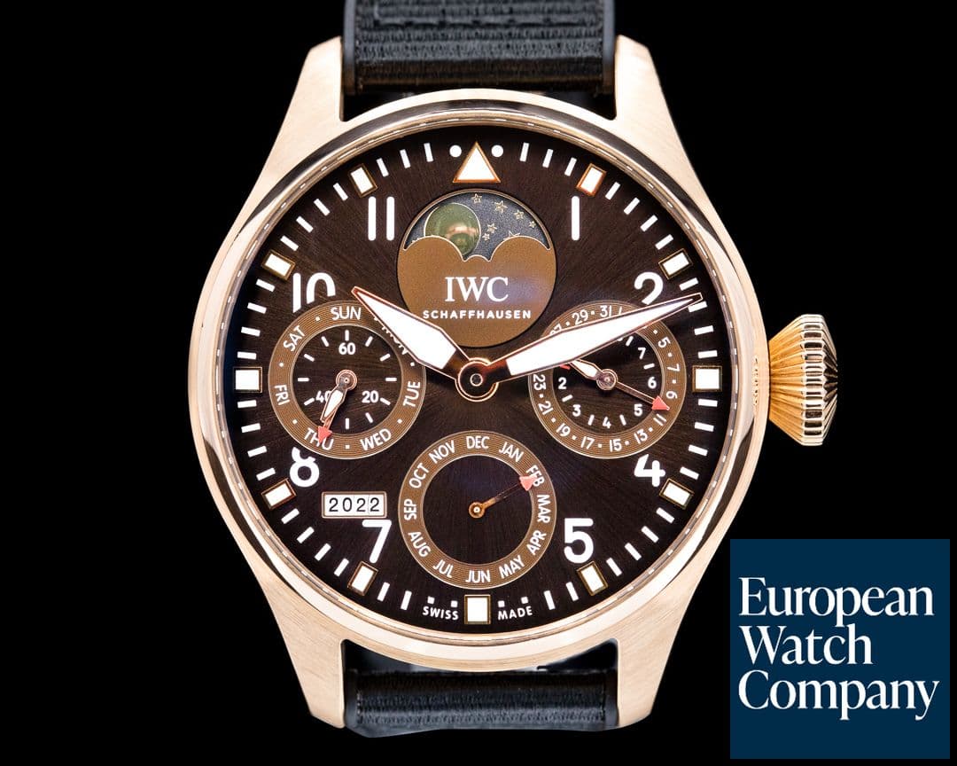 Image of IWC Big Pilot Perpetual IW502804 Calendar Rose Gold Limited 50 Pieces