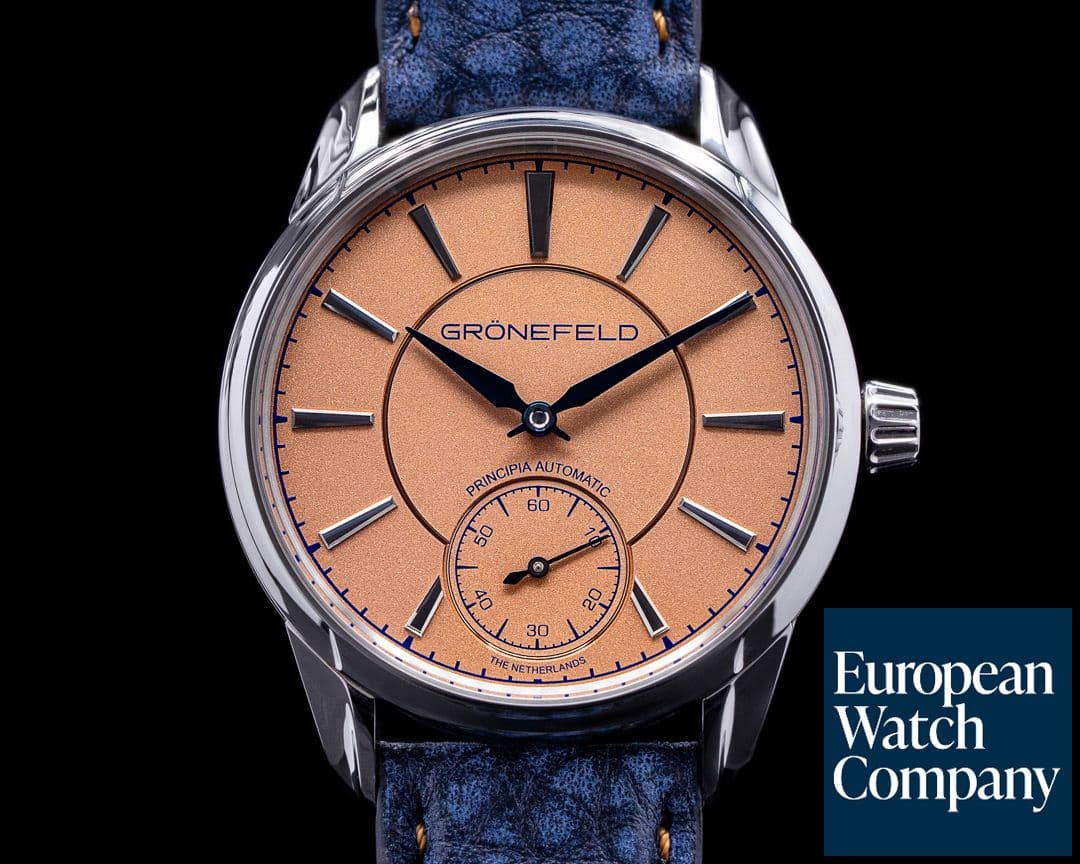 Image of Gronefeld 1941 Principia Automatic Steel Salmon Dial 2022