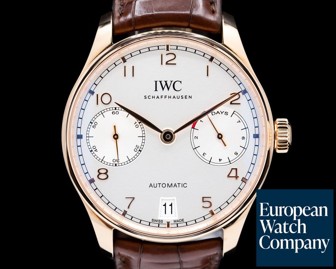 Image of IWC Portuguese 7 Day Automatic 18K Rose Gold 2019