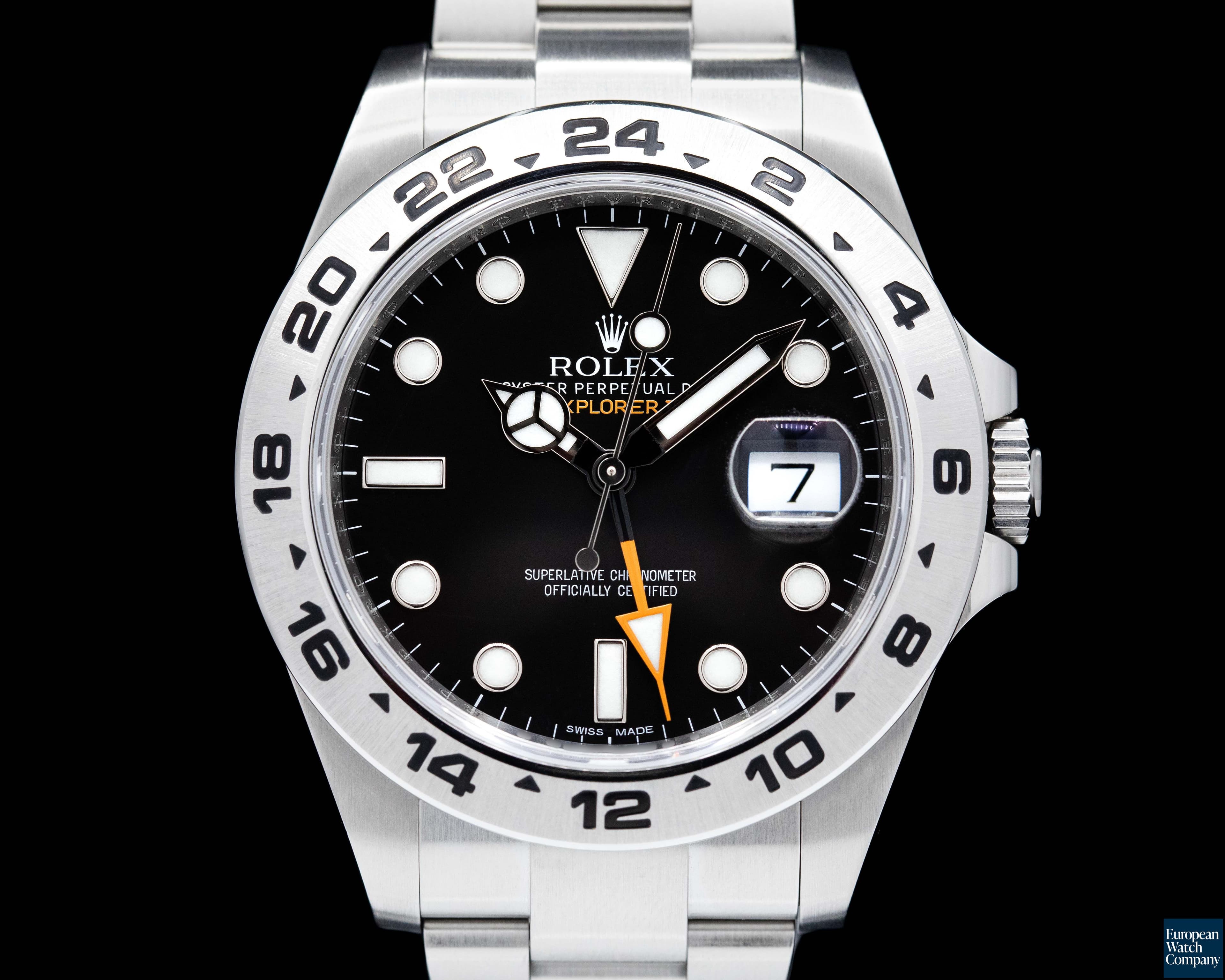 Image of Rolex Explorer II Black Dial SS