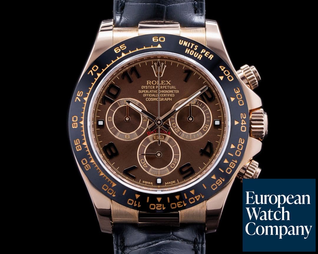 Image of Rolex Cosmograph Daytona 116515LN 18K Rose Gold / Chocolate Dial 2017