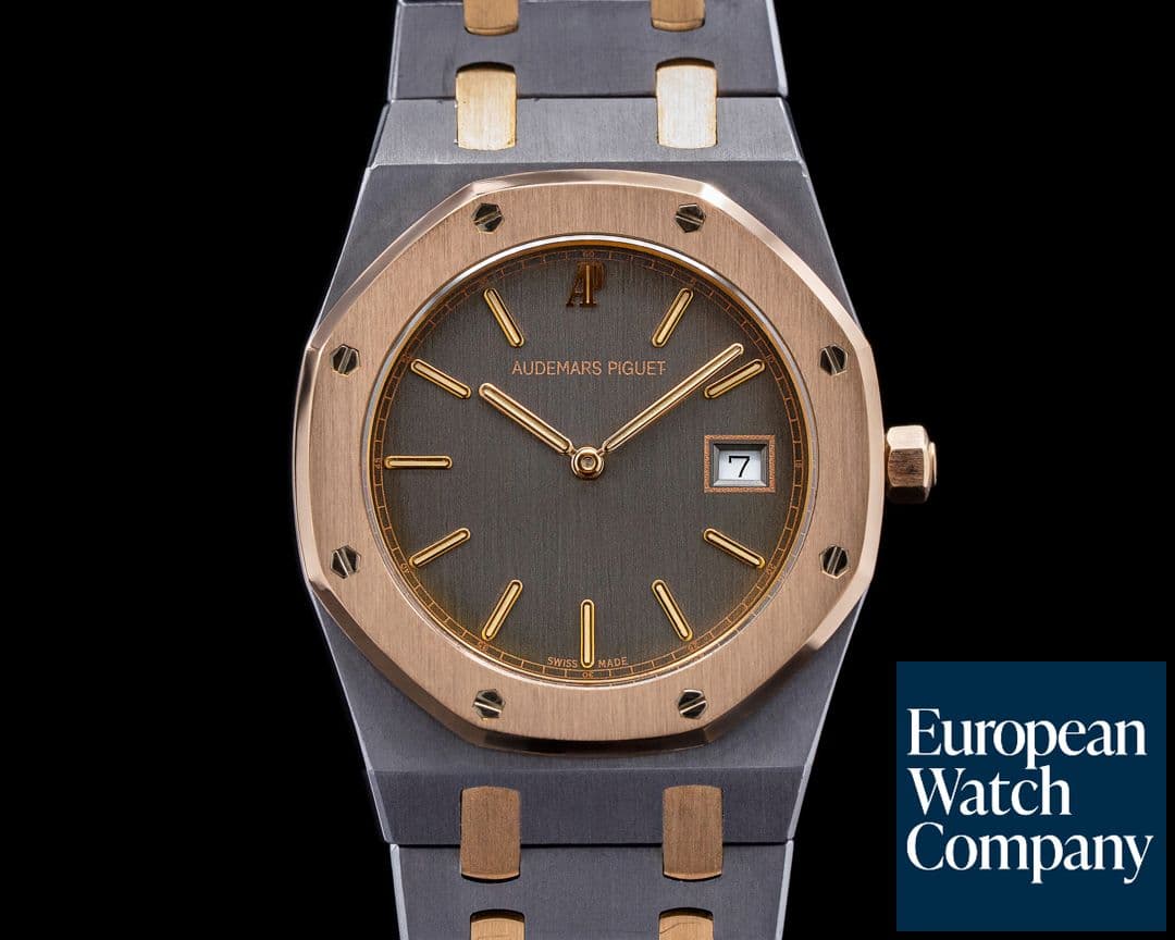 Image of Audemars Piguet Royal Oak 56175TR Cuir Quartz 18K Rose Gold / Tantalum 34MM