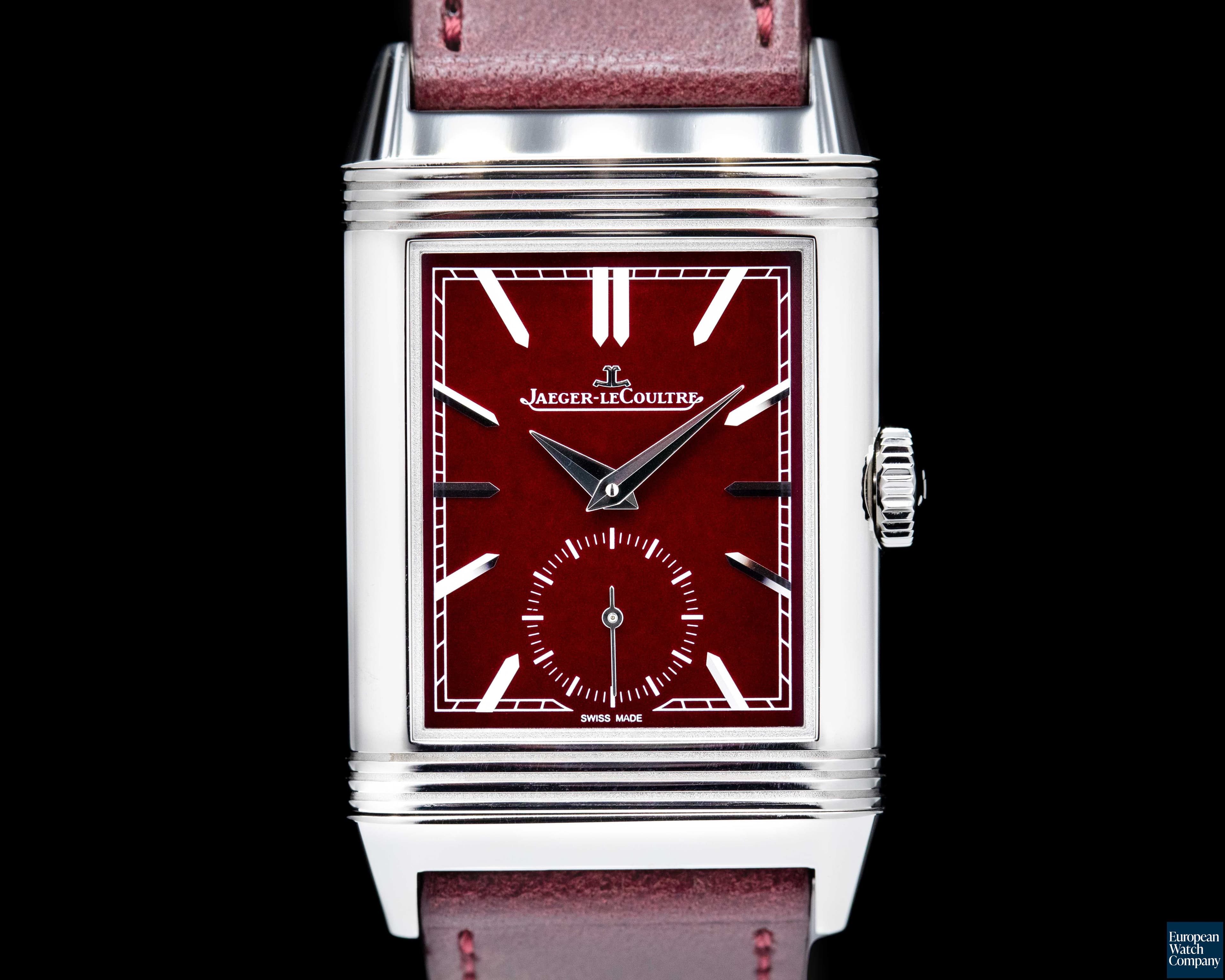 Image of Jaeger LeCoultre Reverso Tribute Small Seconds Burgundy 2021