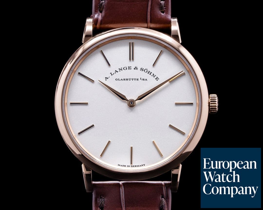 Image of A. Lange and Sohne Saxonia Thin 37mm Manual Wind 18K Rose Gold