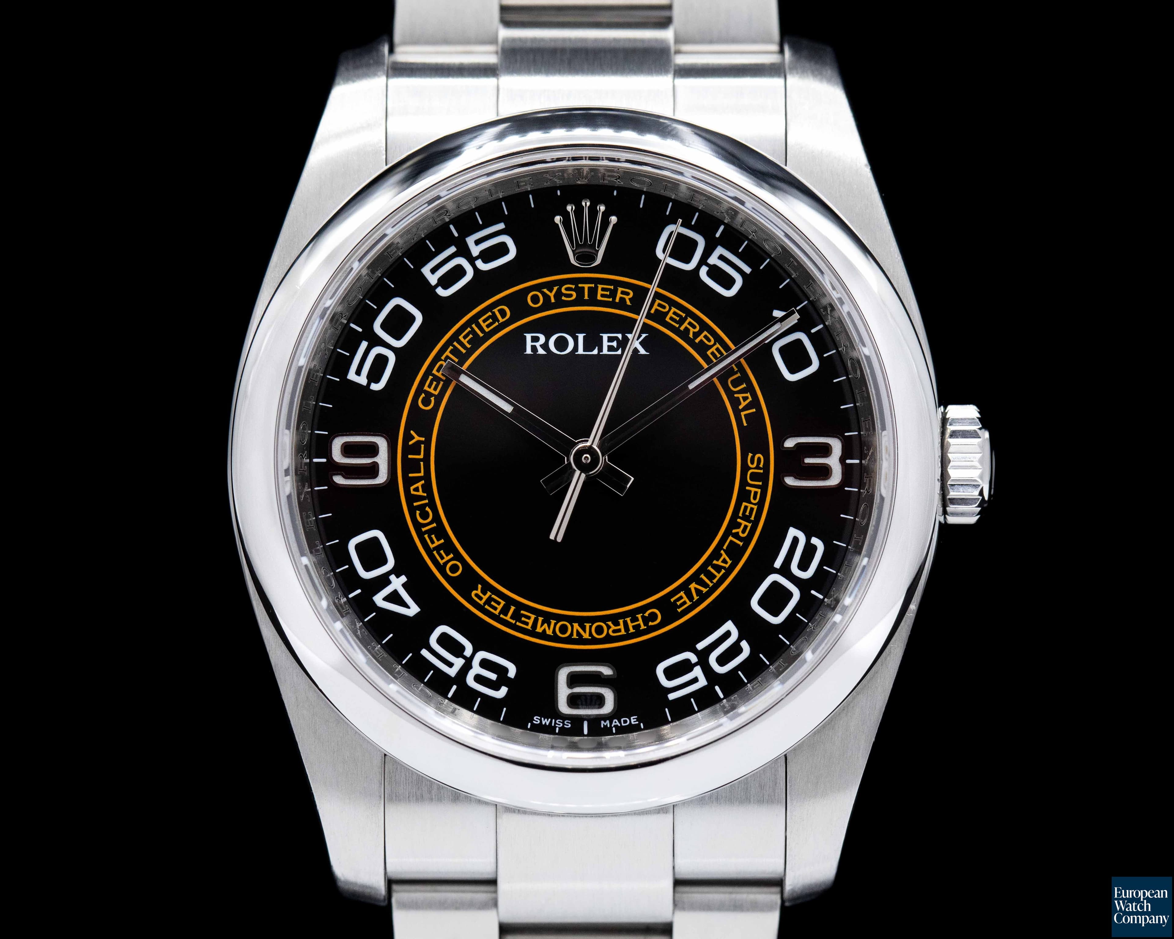 Image of Rolex Oyster Perpetual SS Black & Orange Dial
