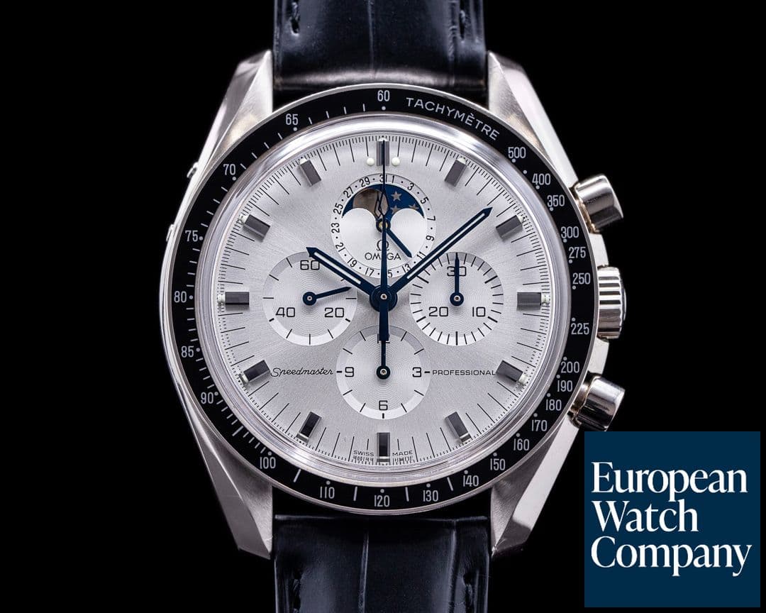 Image of Omega Speedmaster 18k White Gold Moonphase RARE