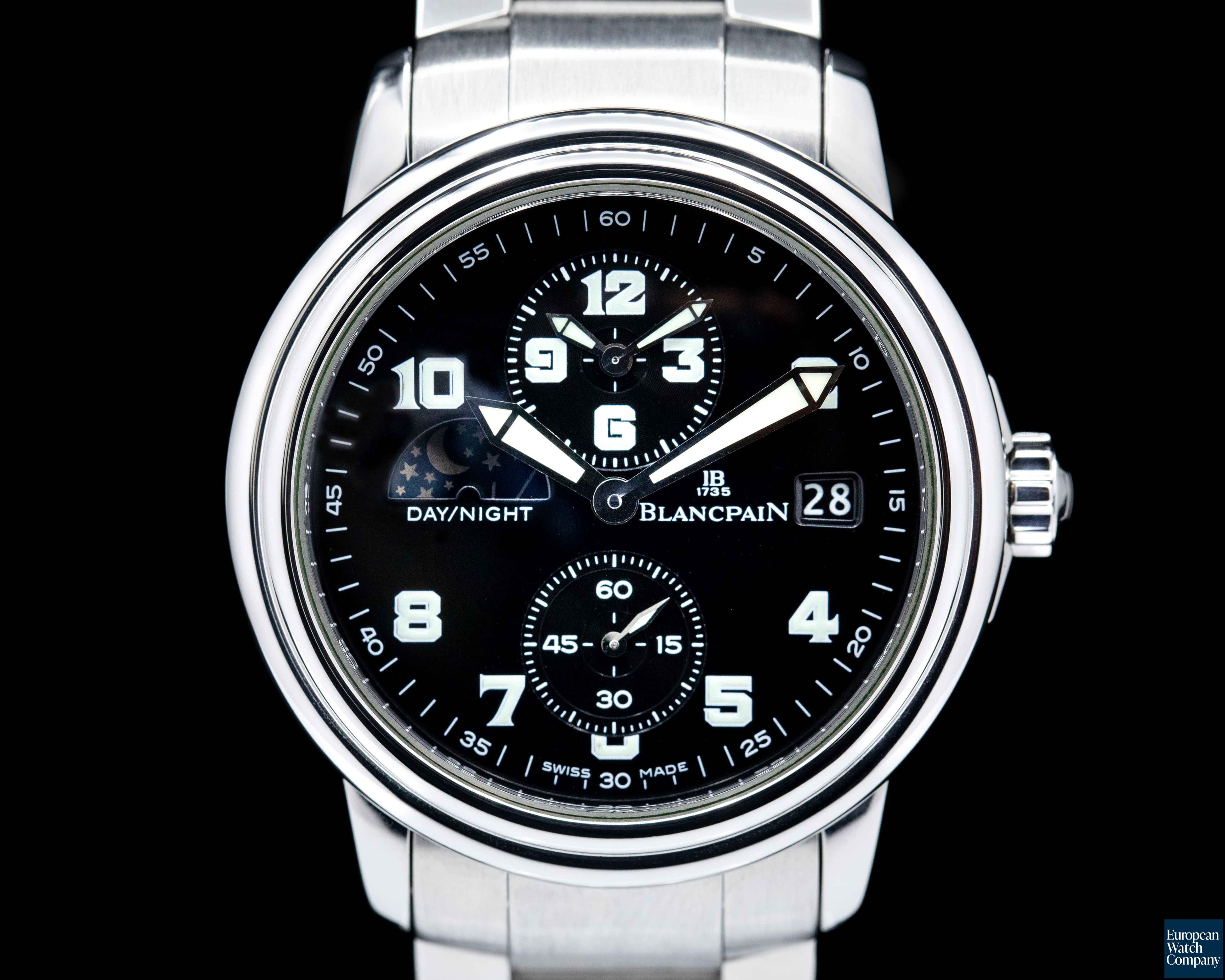 Image of Blancpain Timezone Black Military Dial SS / SS