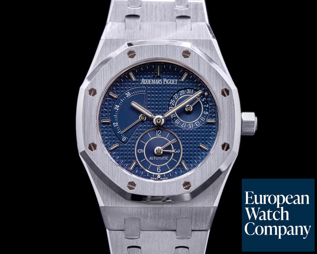 Image of Audemars Piguet Royal Oak Dual Time 25730ST Blue Dial AP SERVICED 
