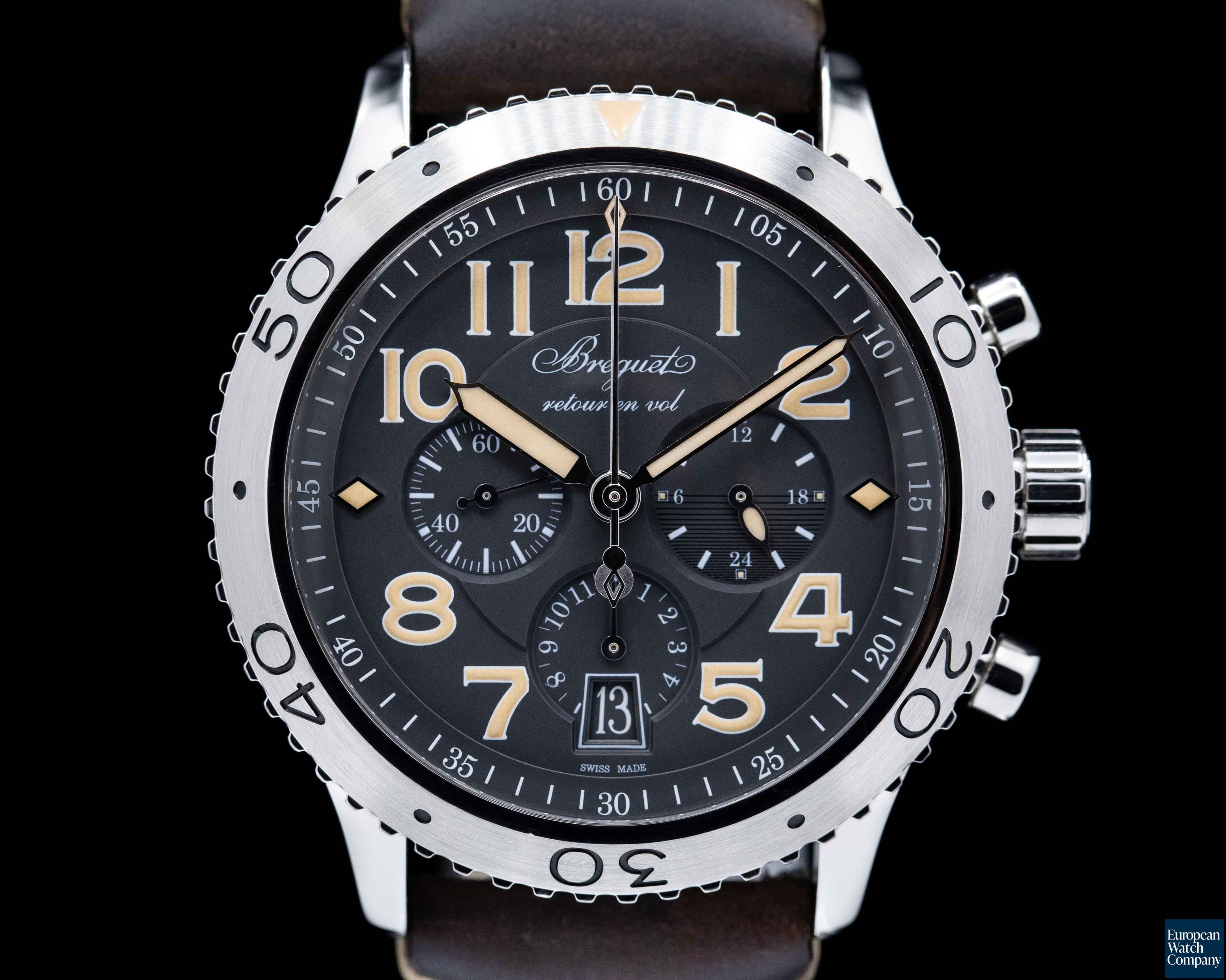 Image of Breguet Type XXI Flyback SS Grey Dial 