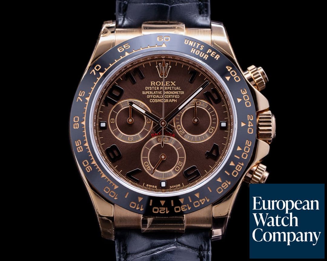 Image of Rolex Cosmograph Daytona 116515LN 18K Rose Gold / Chocolate Dial 