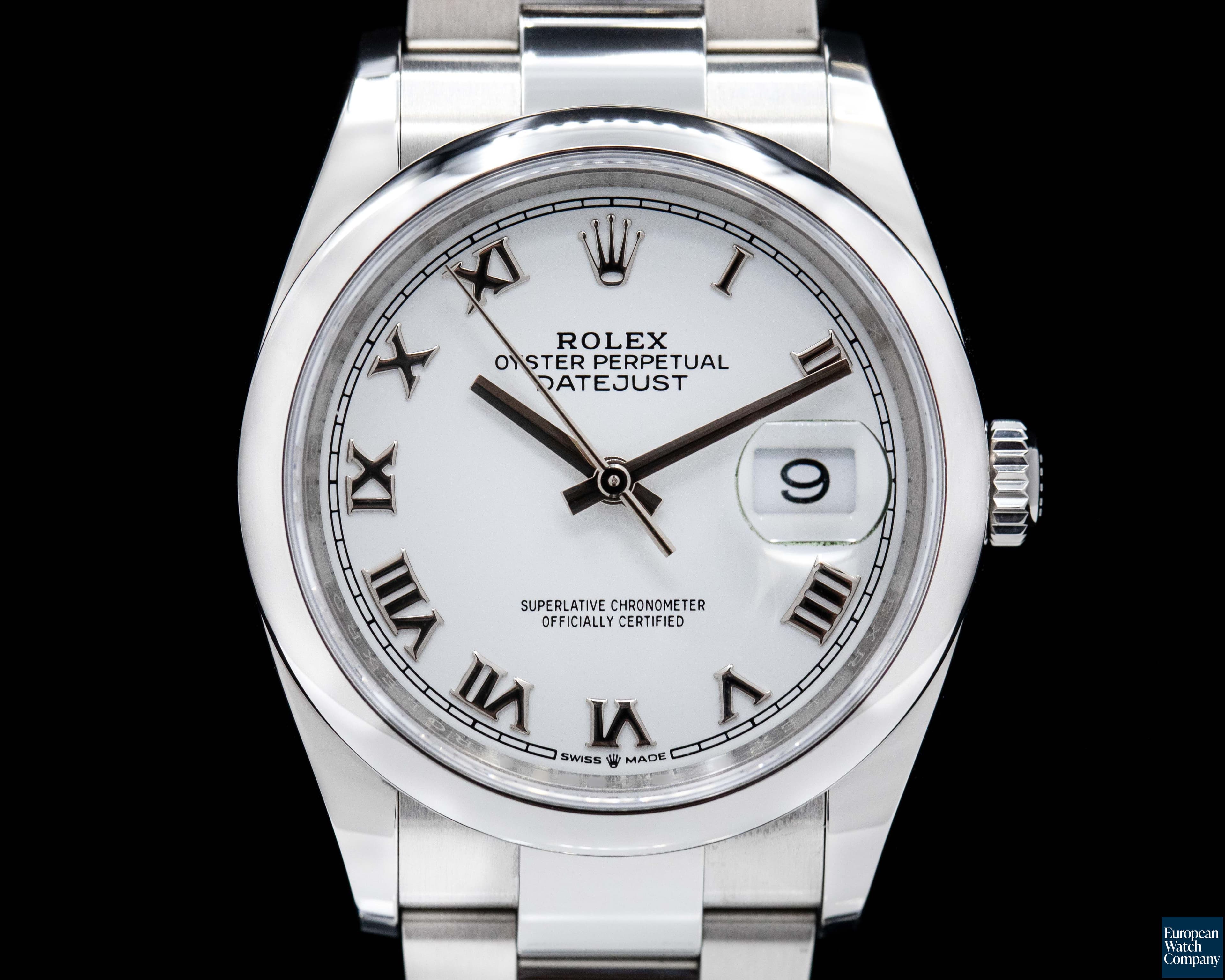Image of Rolex Datejust 126200 White Roman Dial/Oyster Bracelet 2021