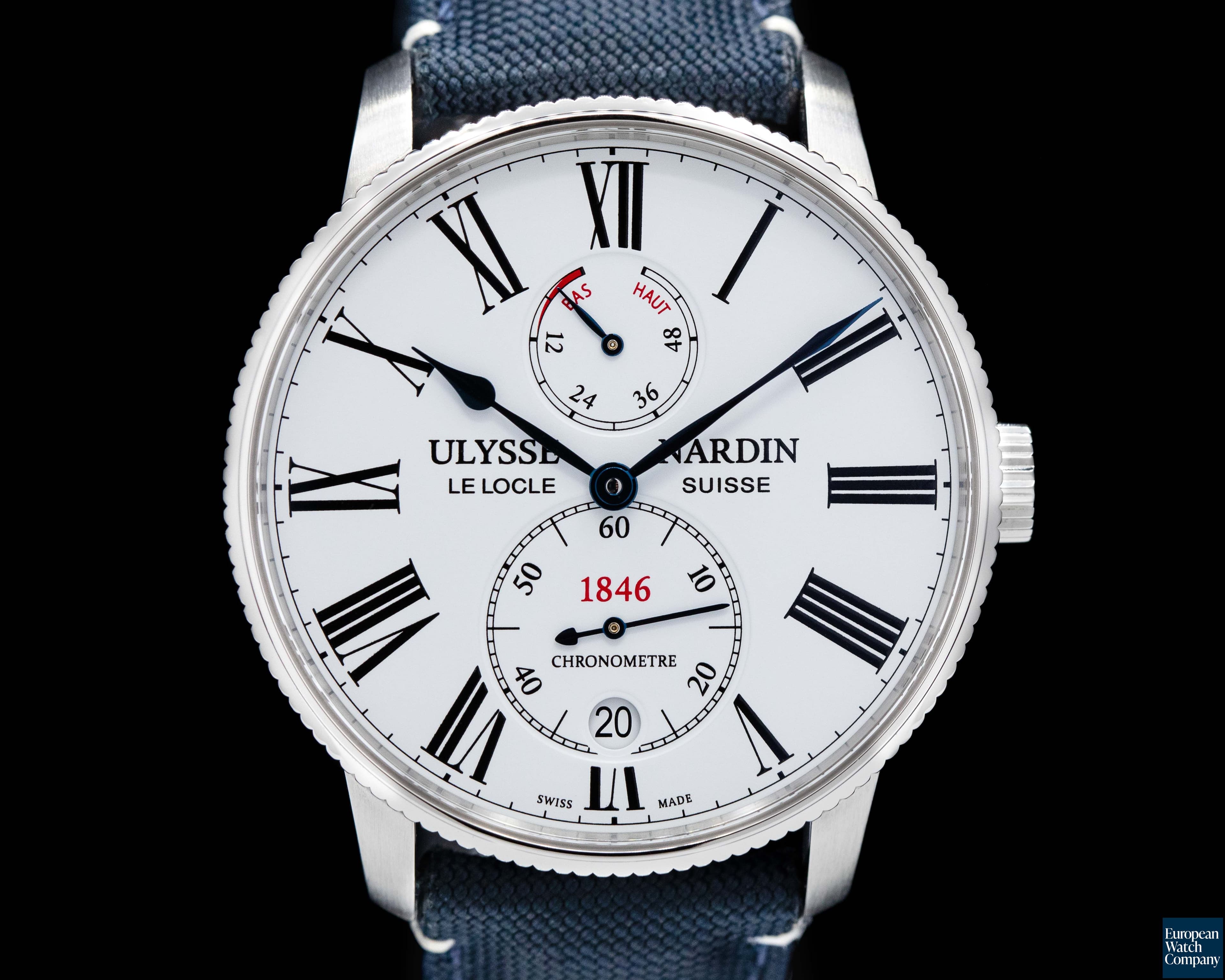 Image of Ulysse Nardin Marine Chronometer Torpilleur White Dial SS 2019 