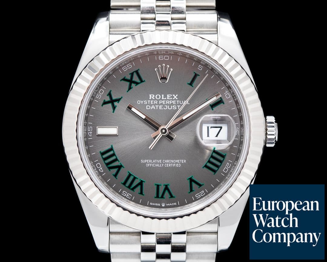 Image of Rolex Datejust 41 Rhodium Wimbledon Dial Jubliee 2020