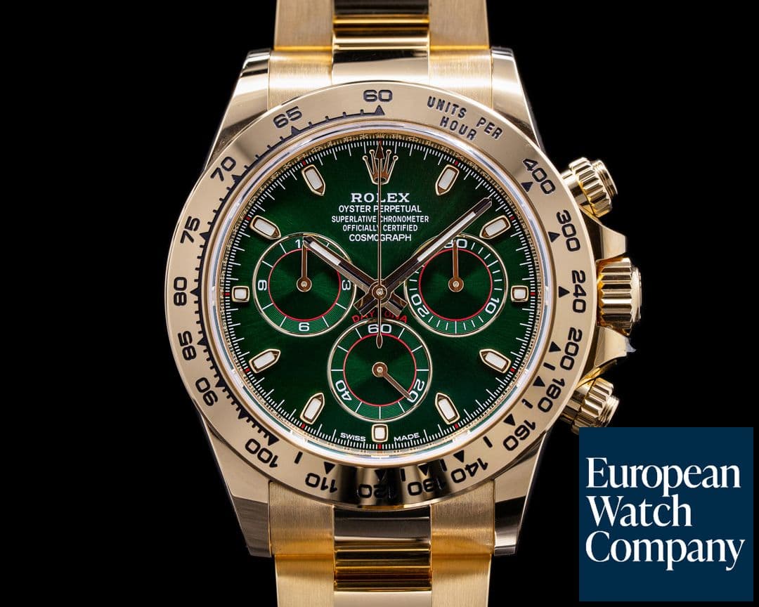 Image of Rolex Daytona 116508 18k Yellow Gold / Green Dial