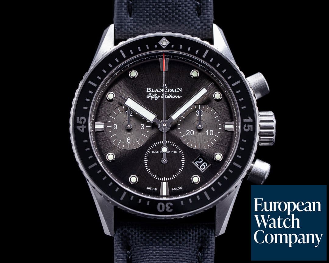 Image of Blancpain Fifty Fathoms Bathyscaphe Flyback Chronograph SS / SS