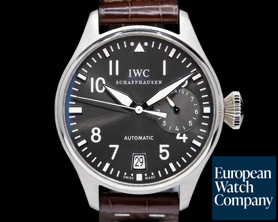 Image of IWC Big Pilot Grey Dial 18K White Gold 