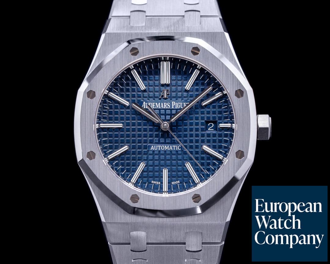 Image of Audemars Piguet Royal Oak "BOUTIQUE ONLY" 15400ST Blue Dial SS 