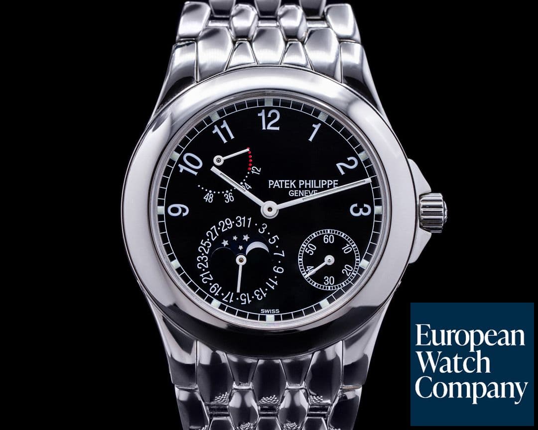 Image of Patek Philippe Power Reserve Moon 5085 Phase Black Dial SS
