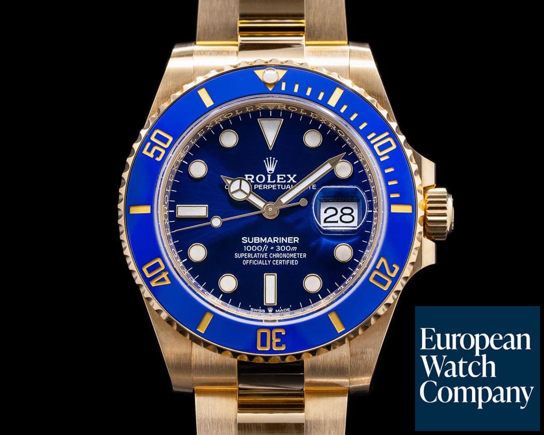 Image of Rolex Submariner 126618 18K Yellow Gold Blue Dial 2021