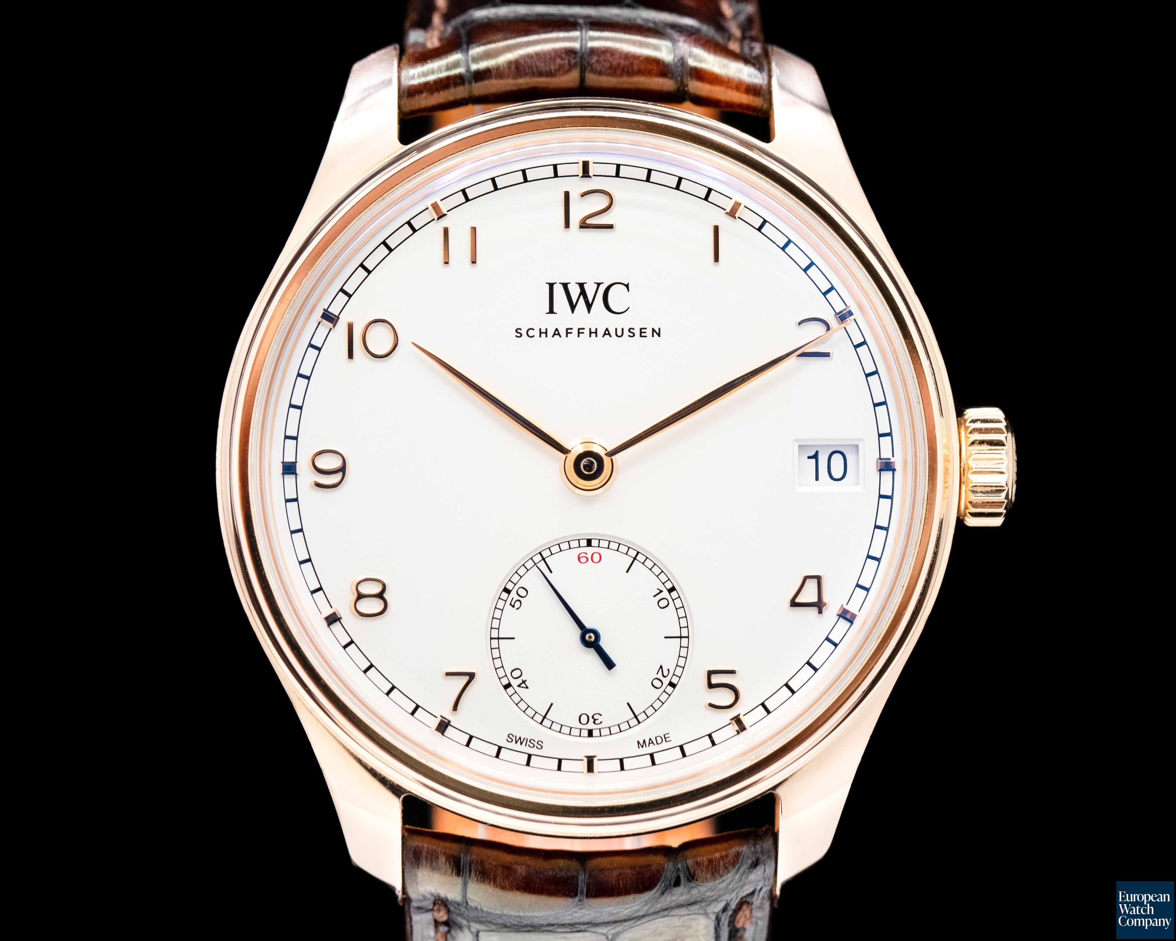 Image of IWC Portuguese 8-Day Manual Wind 18K Rose Gold 