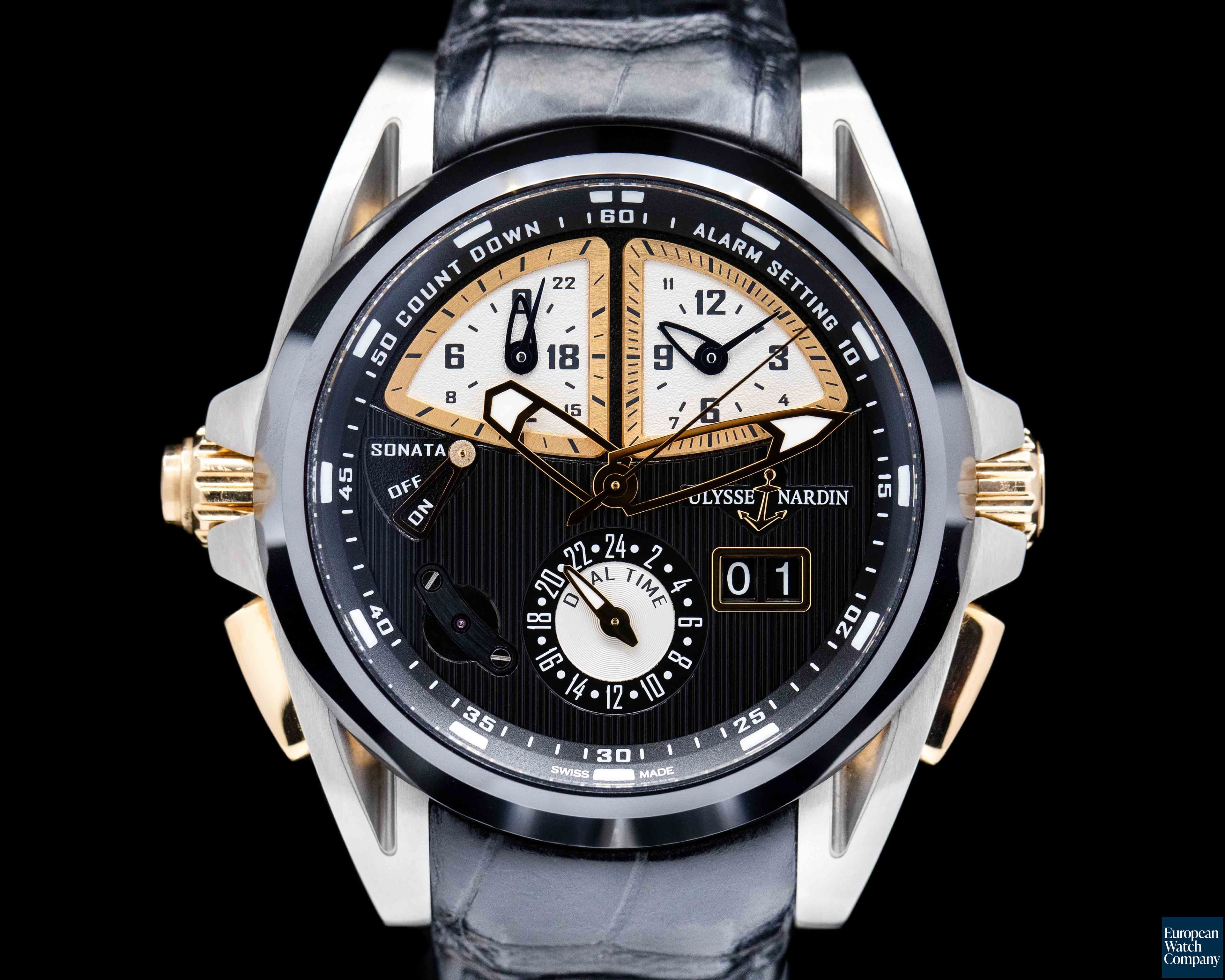 Image of Ulysse Nardin Sonata Streamline Black Dial Titanium