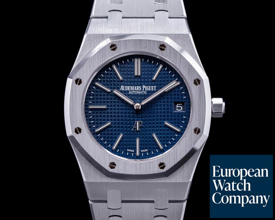 Image of Audemars Piguet Royal Oak Extra Thin Blue Dial SS 15202ST 