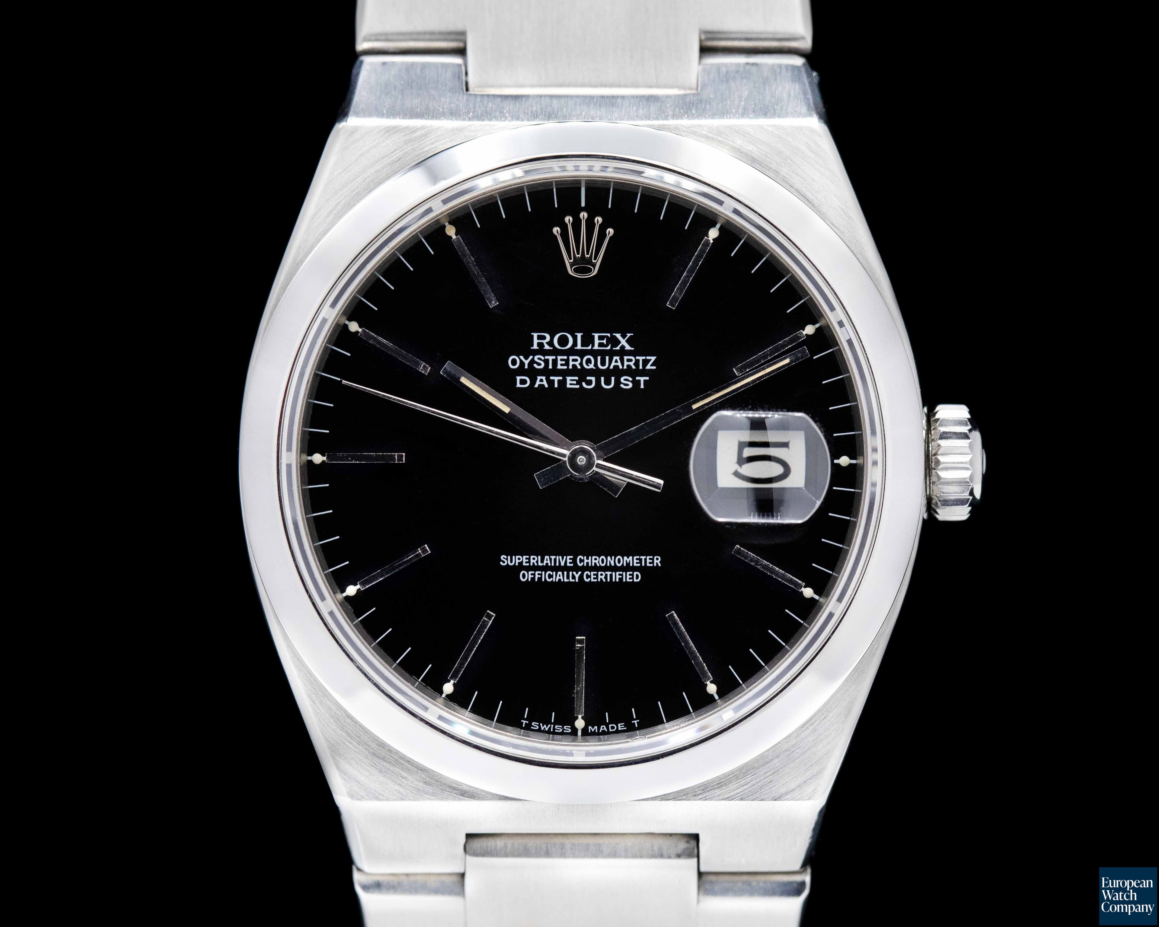 Image of Rolex OysterQuartz Datejust Black Dial 