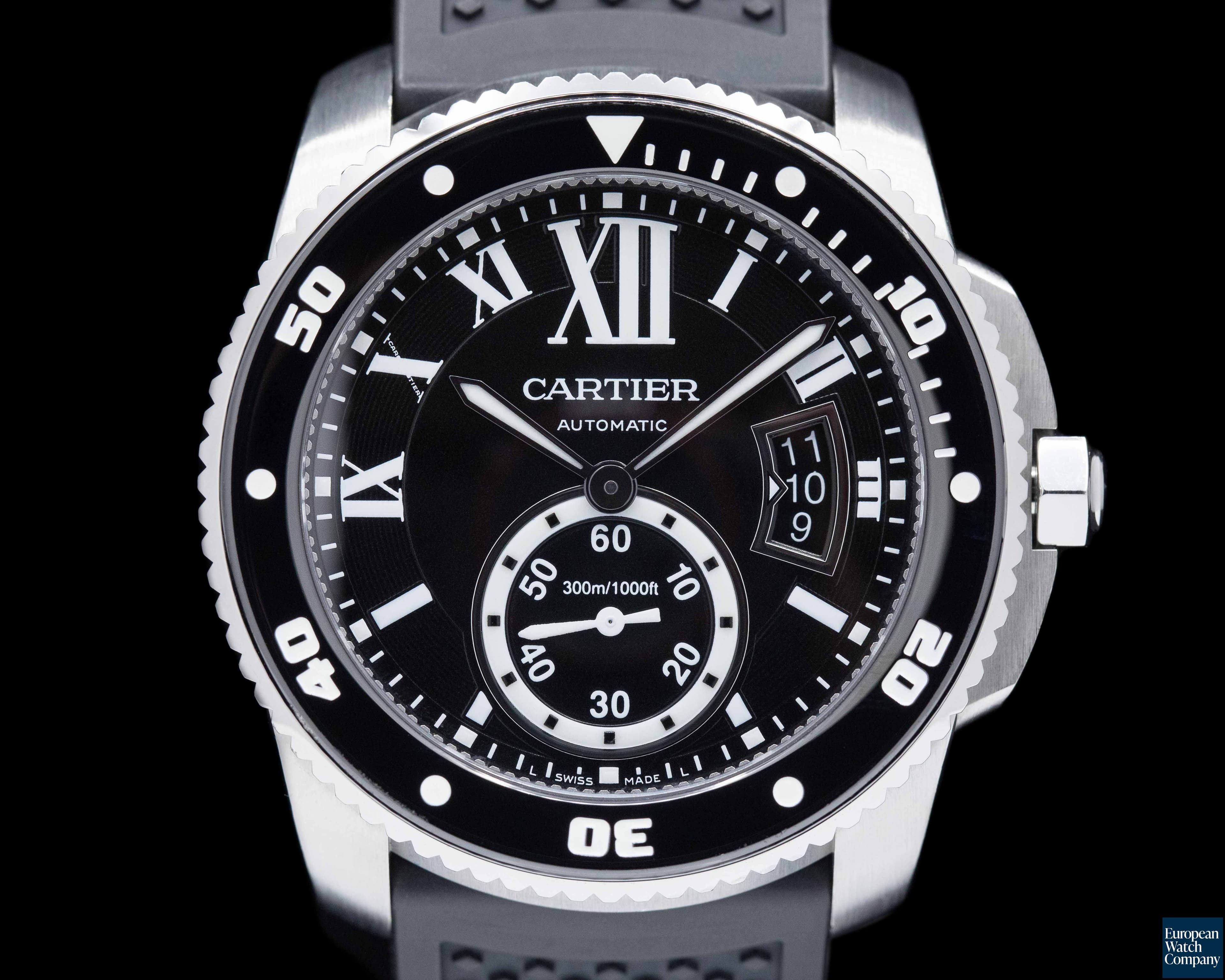 Image of Cartier Calibre de Cartier Diver Automatic SS / Rubber
