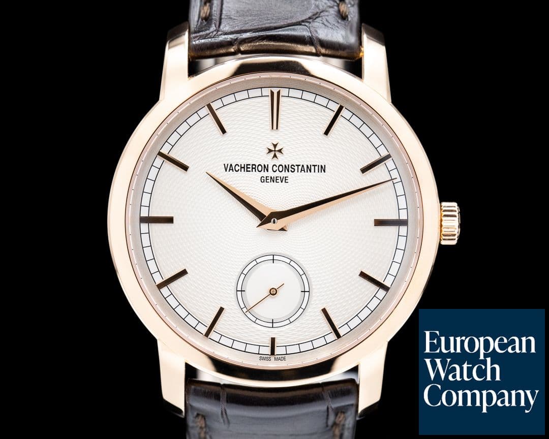 Image of Vacheron Constantin Patrimony Traditionnelle 18K Rose Gold BOUTIQUE GUILLOCHE