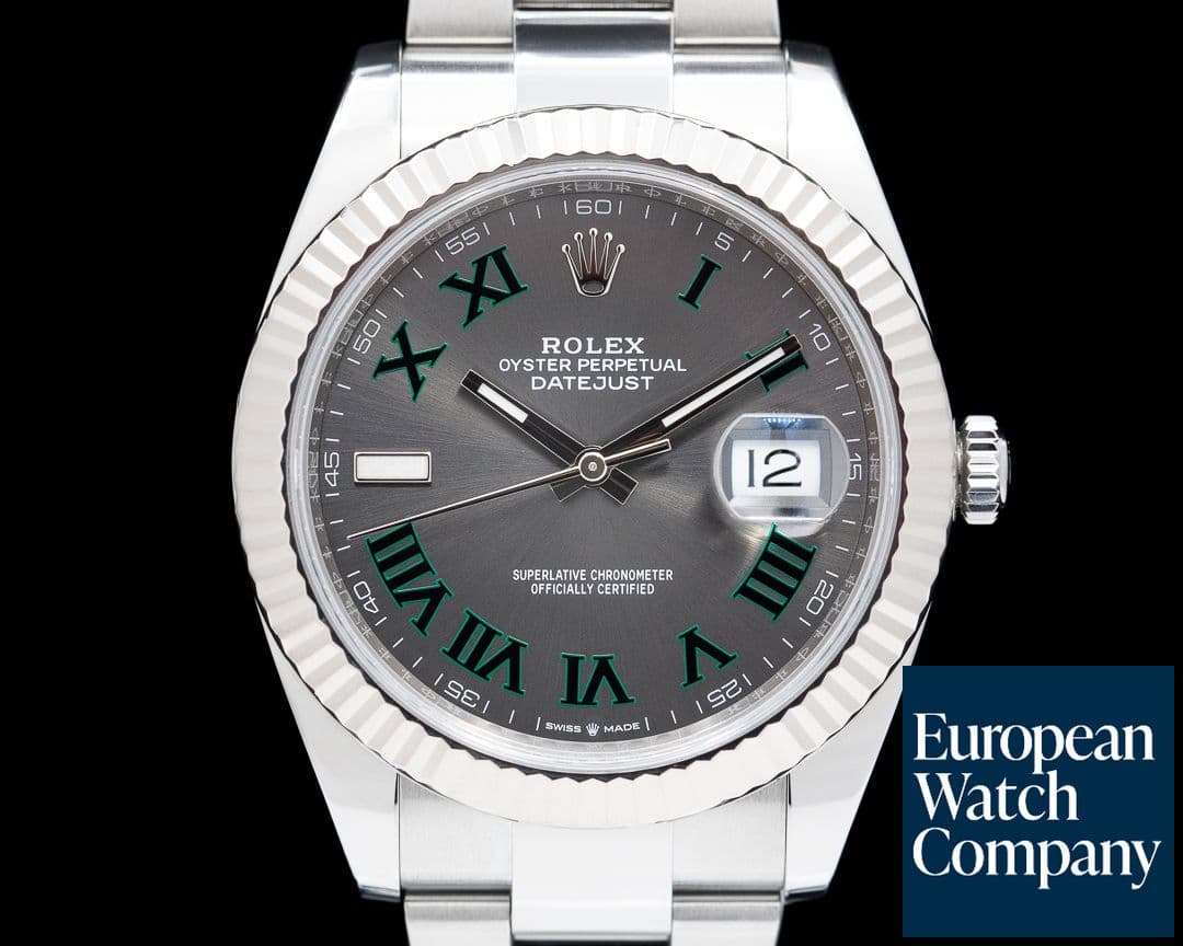 Image of Rolex Datejust 41 126334 Wimbledon Dial Oyster 2018