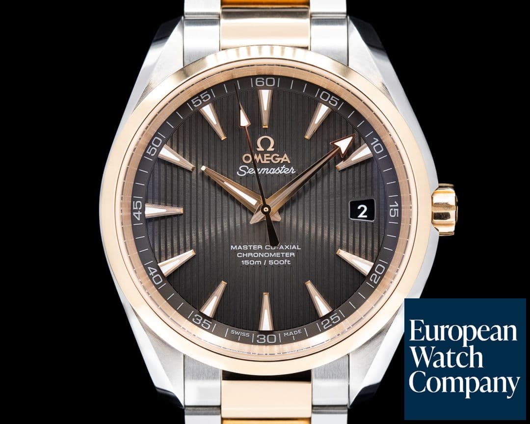 Image of Omega Aqua Terra Co-Axial Chronometer 18k Rose Gold / SS 2020