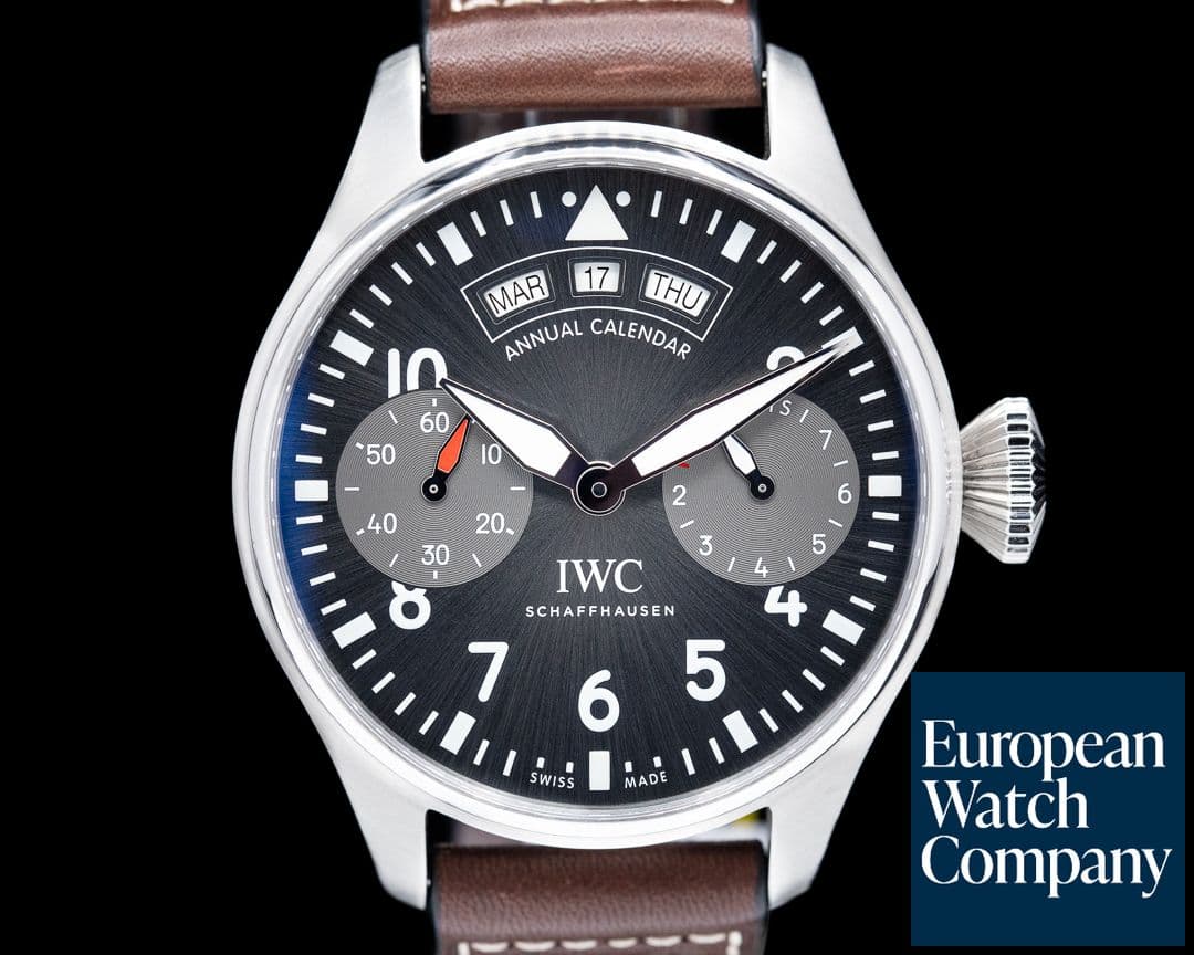 Image of IWC Big Pilot Annual Calendar Spitfire SS / Grey Dial