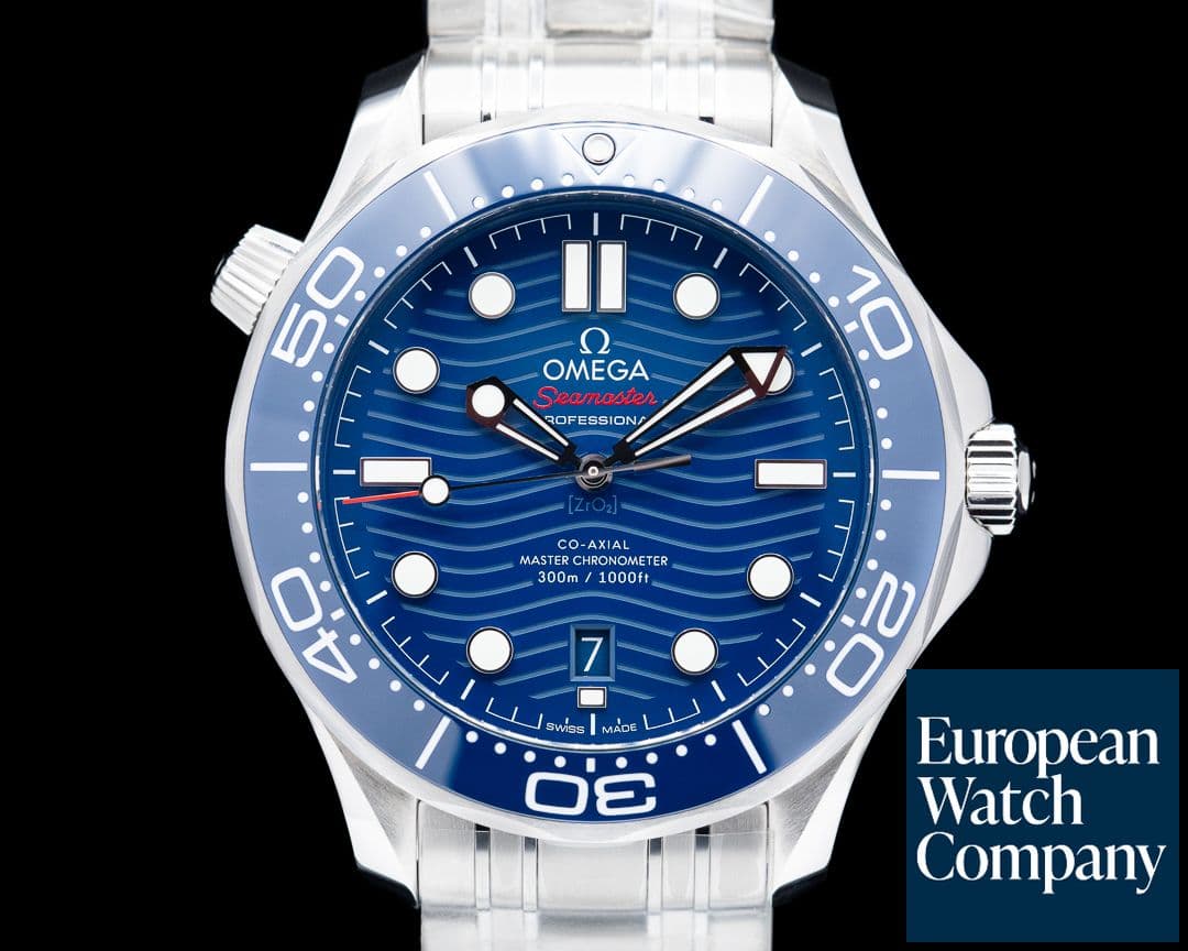 Image of Omega Seamaster Diver 300M SS Blue Dial 42MM "UNWORN"