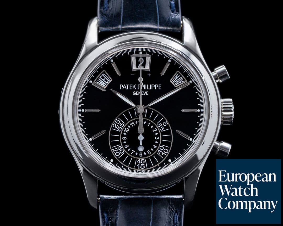 Image of Patek Philippe Annual Calendar 5960P-016 Chronograph BLACK DIAL RARE