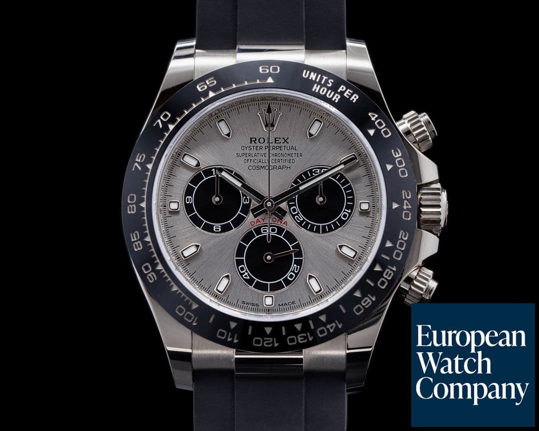 Image of Rolex Daytona 116519 18K White Gold Ceramic Oysterflex Silver Dial 2021
