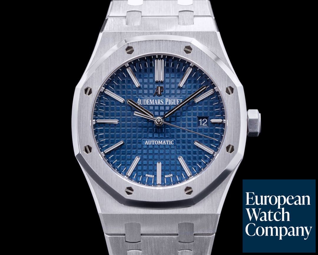 Image of Audemars Piguet Royal Oak "BOUTIQUE ONLY" 15400ST Blue Dial SS