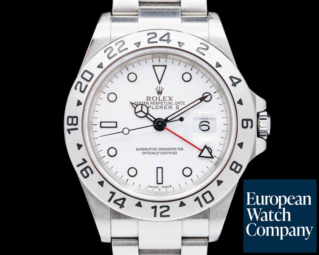 Image of Rolex Explorer II 16570 White Dial SS