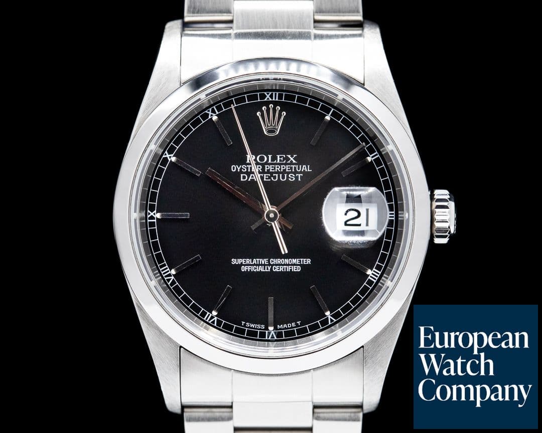 Image of Rolex Datejust 16200 Black Dial SS Oyster