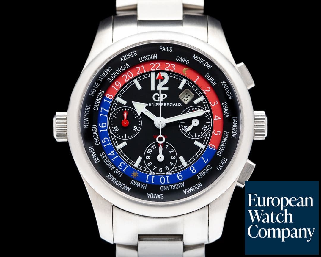 Image of Girard Perregaux World Time WW.TC Chronograph Titanium / Bracelet