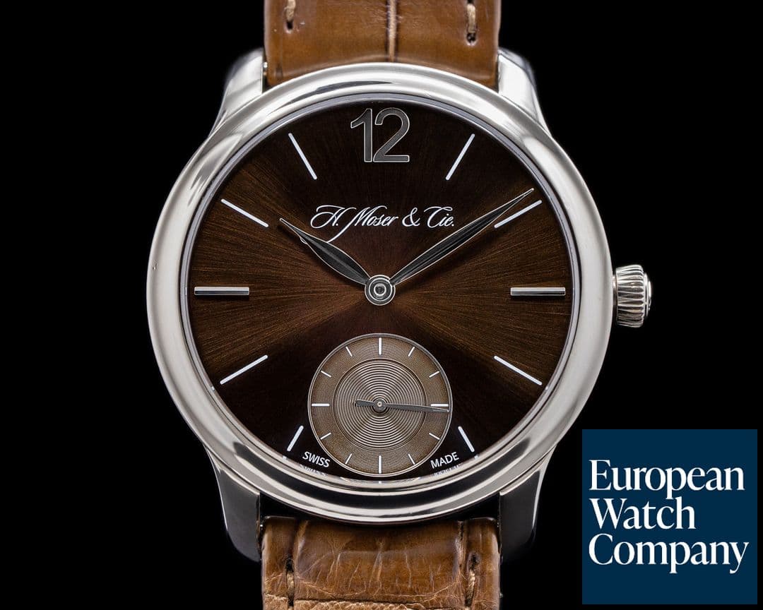 Image of H. Moser and Cie. MAYU 18K White Gold Brown Fume Dial