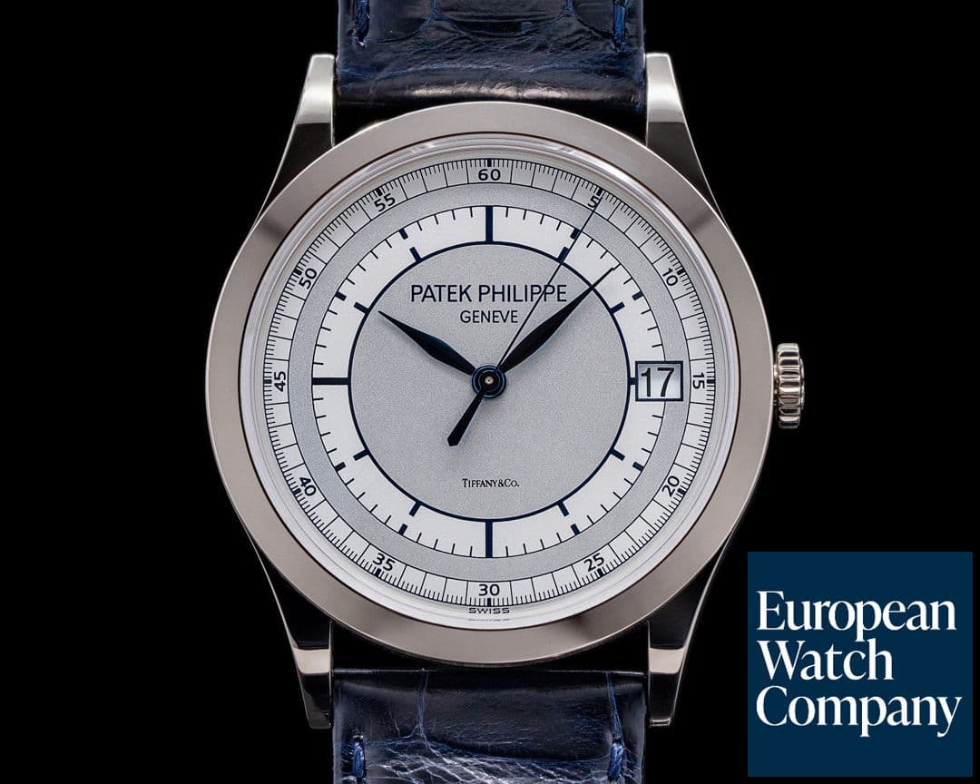Image of Patek Philippe Calatrava 18K 5296G White Gold Sector Dial TIFFANY & CO