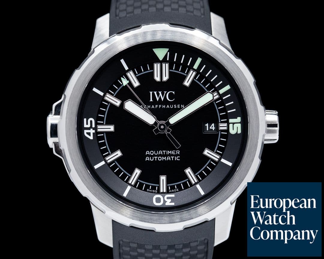 Image of IWC Aquatimer Automatic Black Dial SS / Rubber