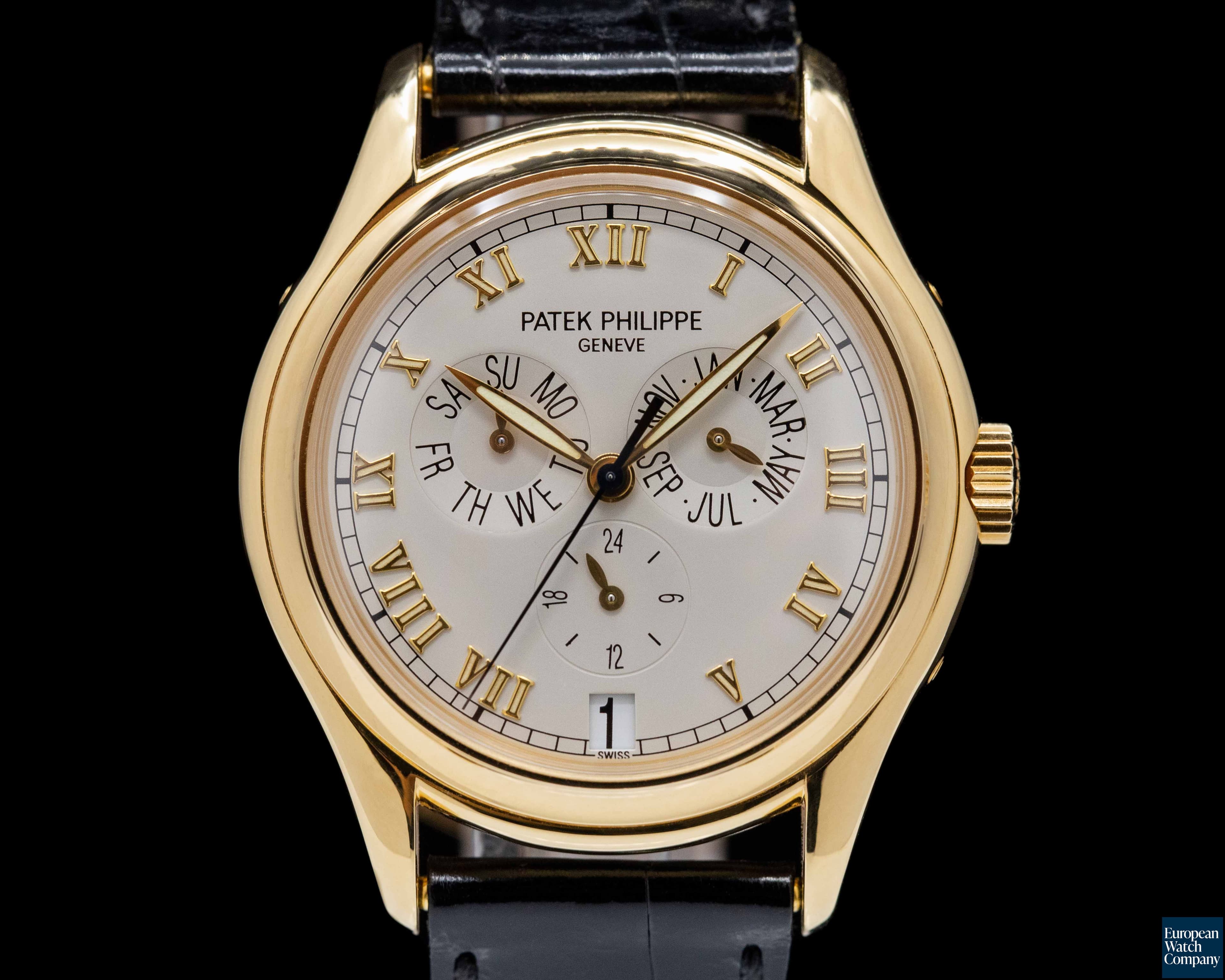 Image of Patek Philippe Annual Calendar 5035J 18K Rose Gold Silver Dial 