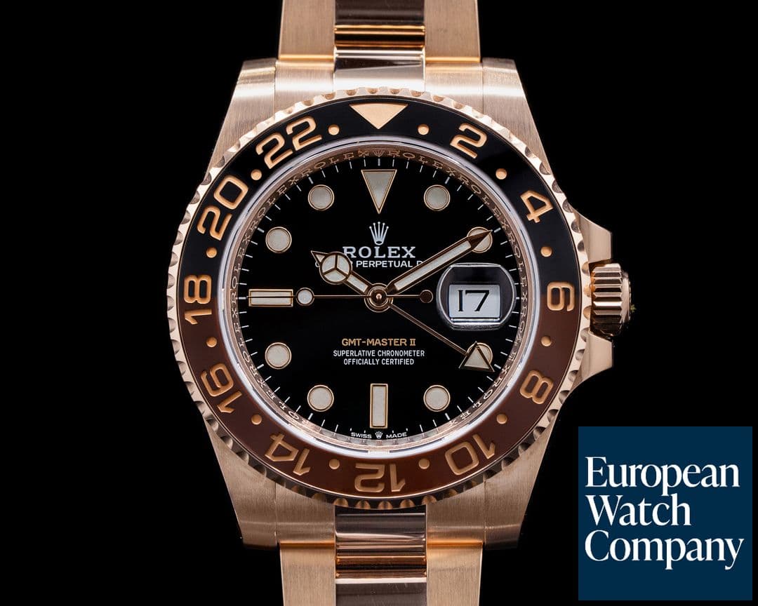 Image of Rolex GMT Master II 126715 18K Everose Ceramic Root Beer 2021
