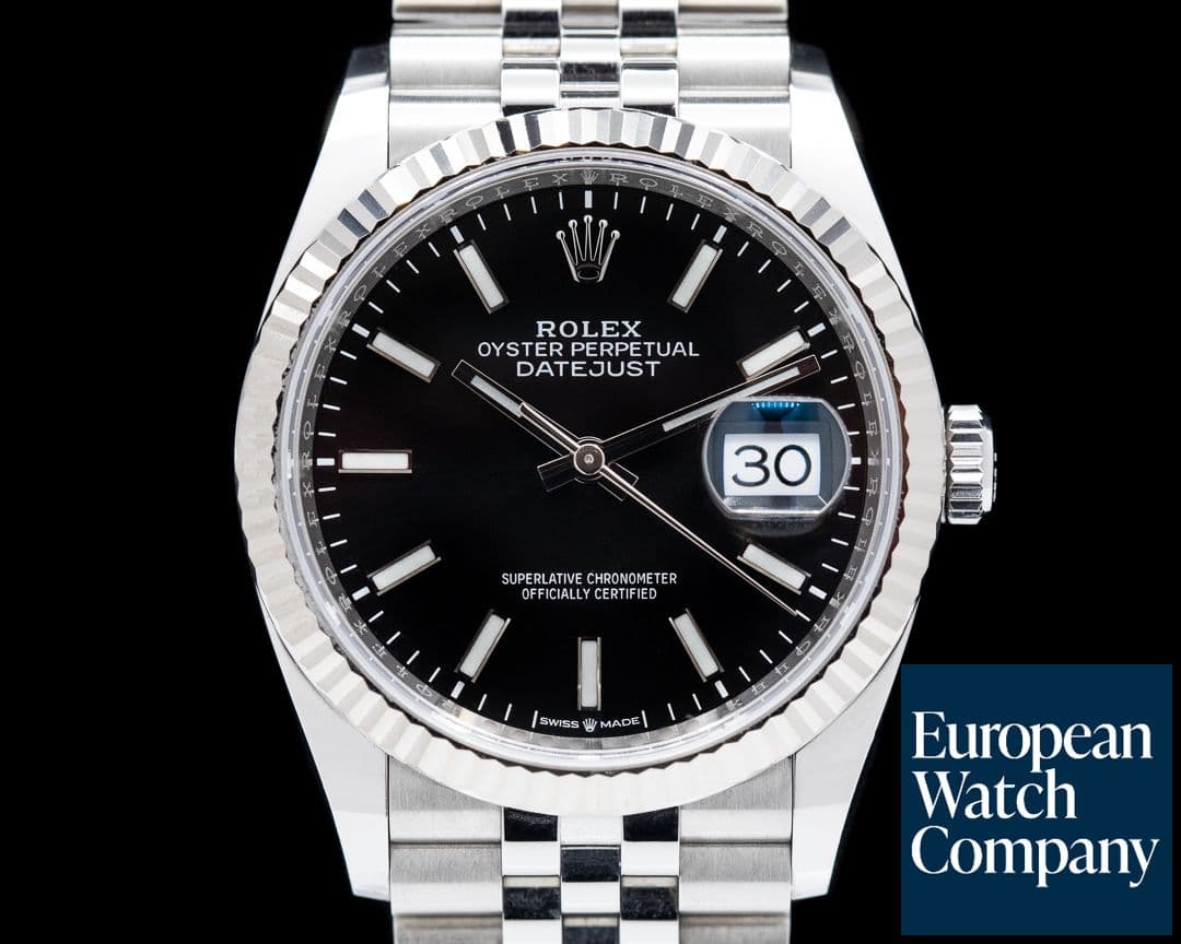 Image of Rolex Datejust Black Stick Dial / Jubilee Bracelet 2019
