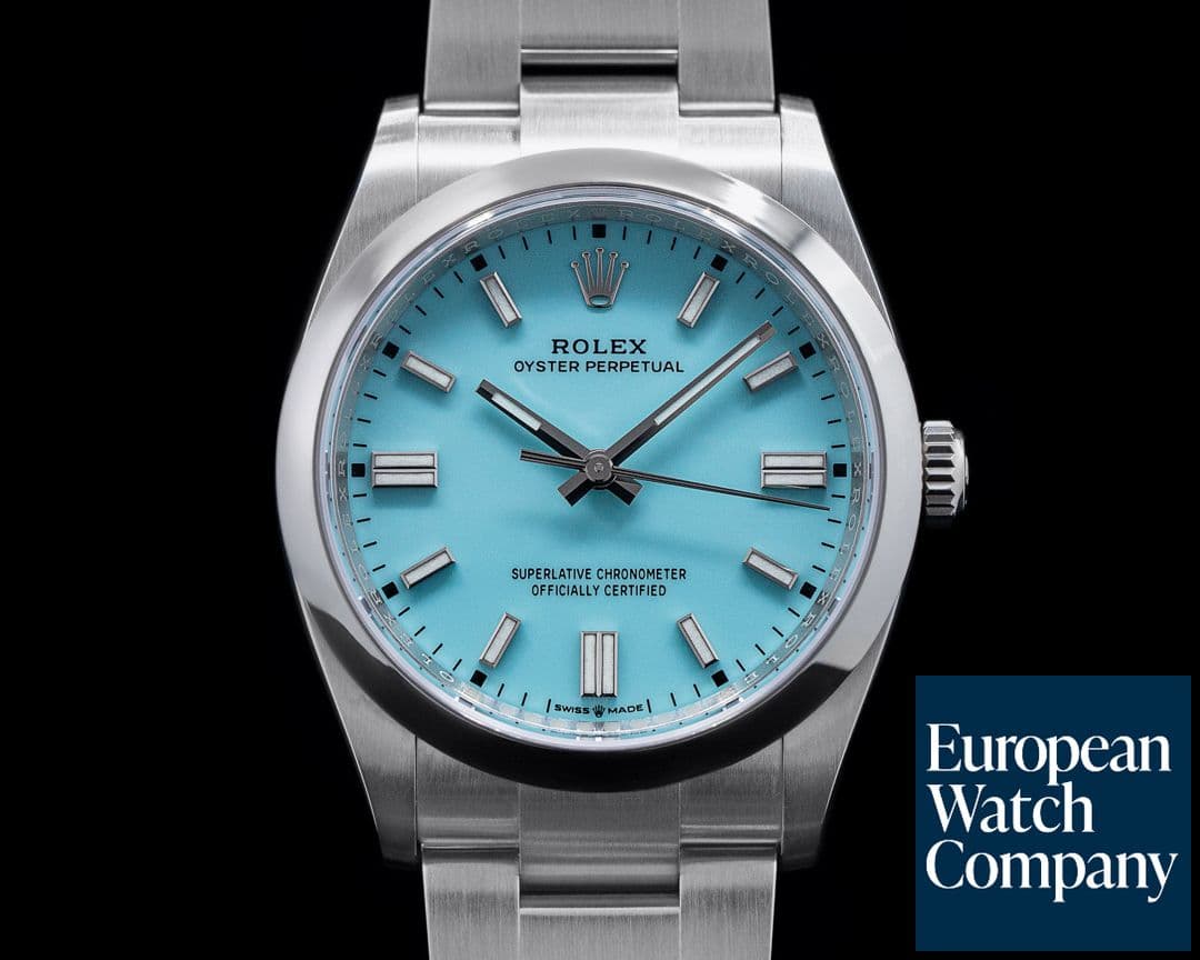 Image of Rolex Oyster Perpetual 126000 36MM SS TURQUOISE BLUE