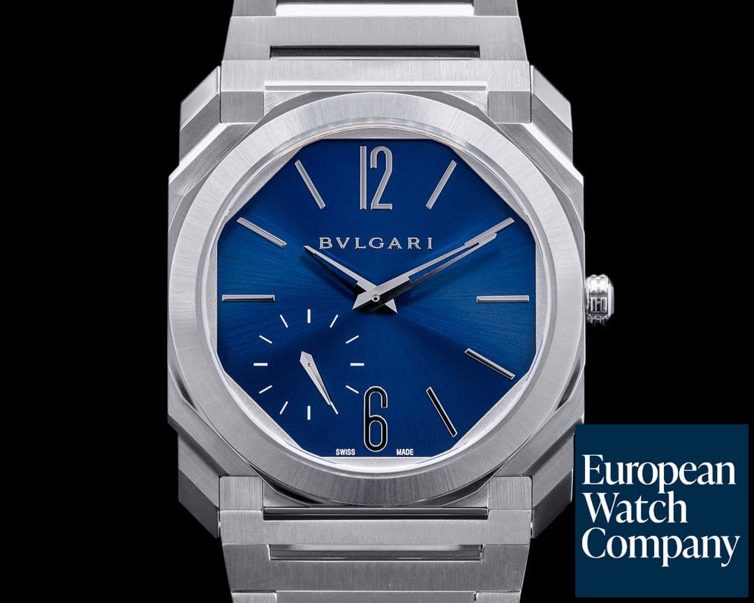 Image of Bulgari Octo Finissimo Extra Thin SS Blue Dail 40MM